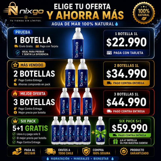 AGUA DE MAR HIPERTÓNICA 1Lt. BIÓNICA
